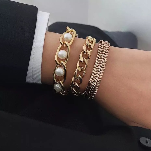 3/$30 💛 3Pc Chinky Bracelet Set - Picture 7 of 8